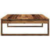 Salontafel 100X100X35 Cm Bewerkt Hout Oude Houtkleurig