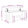 Salontafel 79X49X41 Cm Bewerkt Hout Kleurig