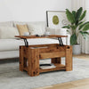 Salontafel 79X49X41 Cm Bewerkt Hout Kleurig