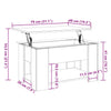Salontafel 79X49X41 Cm Bewerkt Hout Artisanaal Eikenkleur
