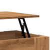 Salontafel 79X49X41 Cm Bewerkt Hout Artisanaal Eikenkleur