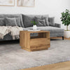 Salontafel Met Led-Verlichting 50X49X40 Cm Artisan Eikenkleurig