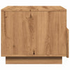 Salontafel Met Led-Verlichting 50X49X40 Cm Artisan Eikenkleurig