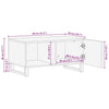 Salontafel 80X50X40 Cm Massief Mangohout Zwart