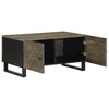 Salontafel 80X50X40 Cm Massief Mangohout Zwart