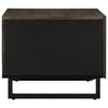 Salontafel 80X50X40 Cm Massief Mangohout Zwart
