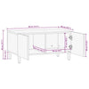 Salontafel 80X50X40 Cm Massief