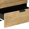 Nachtkastje 50X33X60 Cm Massief Mangohout