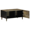 Salontafel 80X50X40 Cm Massief Mangohout Lichtgrijs