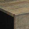 Nachtkastje 50X33X60 Cm Massief Mangohout Lichtgrijs
