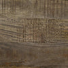 Nachtkastje 50X33X60 Cm Massief Mangohout Lichtgrijs Zwart Eiken