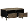 Salontafel 80X54X40 Cm Massief Mangohout Lichtgrijs