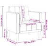 Fauteuil Met Armleuningen 53 Cm Stof