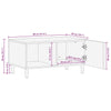 Salontafel 80X50X40 Cm Massief Ruw Mangohout Zwart