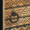 Salontafel 80X50X40 Cm Massief Ruw Mangohout Zwart