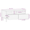 Salontafel 80X54X40 Cm Massief Ruw Mangohout Zwart Roze