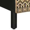 Salontafel 80X54X40 Cm Massief Ruw Mangohout Zwart Roze
