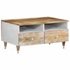 Salontafel 80X54X40 Cm Massief Mangohout