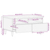 Salontafel 80X54X40 Cm Massief Mangohout