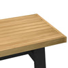 Salontafel Noain A-Vormige Poten 120X60X40 Cm Massief Hout