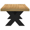 Salontafel Noain X-Vormige Poten 120X60X40 Cm Massief Hout