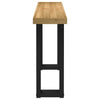 Wandtafel Noain U-Vormige Poten 120X30X75 Cm Massief Hout