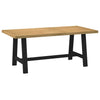 Eettafel Noain A-Vormige Poten 180X90X75 Cm Massief Hout