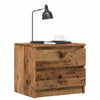 Nachtkastje 50X40X43.5 Cm Bewerkt Hout Kleurig