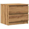 Nachtkastjes 50X40X43.5 Cm Bewerkt Hout Artisanaal Eiken