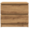 Nachtkastjes 50X40X43.5 Cm Bewerkt Hout Artisanaal Eiken