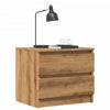 Nachtkastjes 50X40X43.5 Cm Bewerkt Hout Artisanaal Eiken
