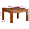 Salontafel 60X60X35 Cm Massief Acaciahout
