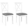 Eetkamerstoelen Met Kussens Massief Hout Rubber