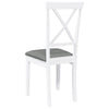 Eetkamerstoelen Met Kussens Massief Hout Rubber