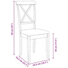 Eetkamerstoelen Met Kussens Massief Hout Rubber