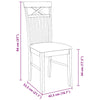 Eetkamerstoelen Met Kussens Massief Hout Rubber