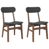 Eetkamerstoelen Met Kussens Massief Hout Rubber