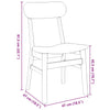 Eetkamerstoelen Met Kussens Massief Hout Rubber