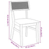Eetkamerstoelen Met Kussens Massief Hout Rubber