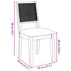Eetkamerstoelen Met Kussens 2 St Massief Hout Rubber