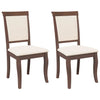 Eetkamerstoelen Met Kussens 2 St Massief Hout Rubber