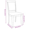 Eetkamerstoelen Met Kussens 2 St Massief Hout Rubber