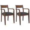 Eetkamerstoelen Met Kussens 2 St Massief Hout Rubber