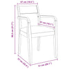 Eetkamerstoelen Met Kussens 2 St Massief Hout Rubber