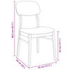 Eetkamerstoelen Met Kussens Massief Hout Rubber