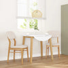 Eetkamerstoelen Met Kussens Massief Hout Rubber