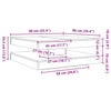 Salontafel 360 Graden Draaibaar 90X90X34,5 Cm
