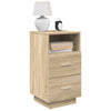 Nachtkastjes Met 2 Lades 36X36X68 Cm Eiken