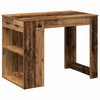 Bureau Met Lade En Plank 102X62X77,5 Cm Bewerkt Hout