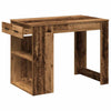 Bureau Met Lade En Plank 102X62X77,5 Cm Bewerkt Hout